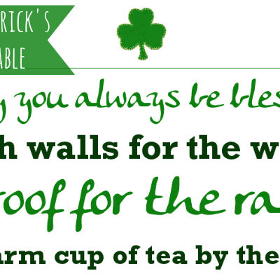 Free St. Patrick's Day Printable - An Irish Blessing #stpatricks