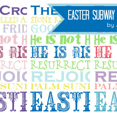 Easter Subway Printables at @anightowlblog