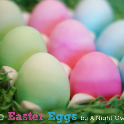 Ombre Dyed Easter Eggs by @anightowlblog