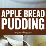 Apple Bread Pudding - all the flavors of fall in one easy and delicious dish! Perfect for a warm breakfast or afternoon snack!