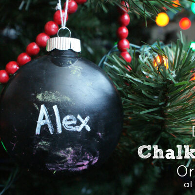DIY Kids Chalkboard Ornaments at @anighowlblog