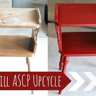 A Goodwill table updated with Annie Sloan Chalk Paint! #ASCP #Goodwill #Thrift #Upcycle