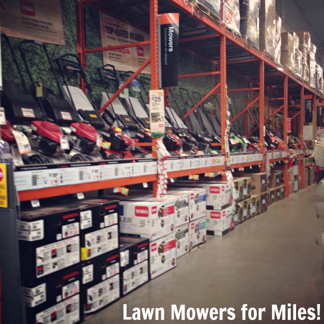 Great selection of lawn mowers at The Home Depot #DigIn