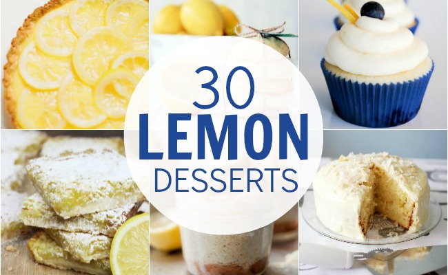 30 Luscious Lemon Desserts | #lemon #desserts #recipes