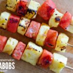 Grilled Pineapple and Watermelon Fruit Kabobs | anightowlblog.com