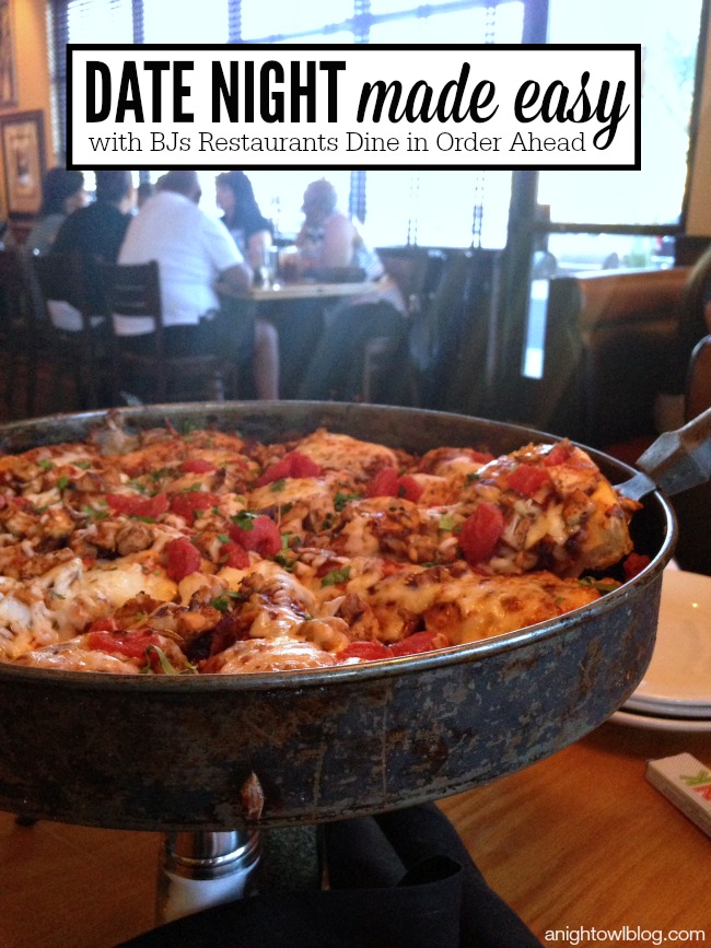 Date Night Made Easy with BJ's Restaurants #DineInOrderAhead App!