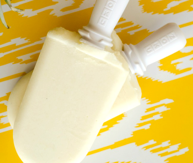 Do you love Disney's Dole Whip? Then you'll love these copycat Dole Whip Popsicles. Delicious creamy pineapple in a frozen treat!
