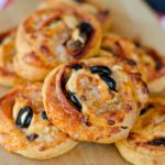 Loaded Pizza Pinwheels made with crescent rolls and stuffed with pizza toppings are a delicious and easy after school snack for your kiddos!