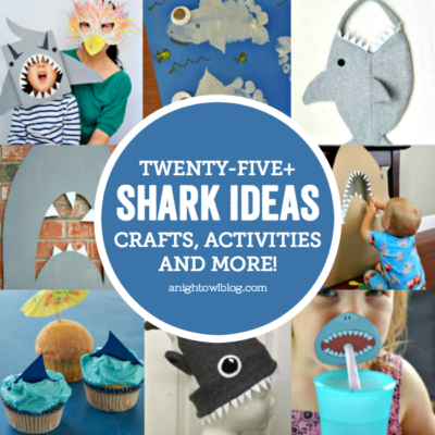 Having a shark party or celebrating #SharkWeek like we are? Then check out these 25+ Shark Ideas - Crafts, Activities and More!
