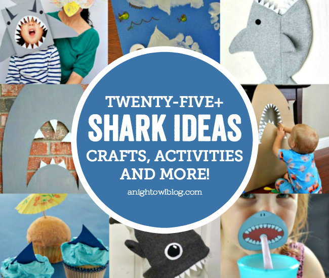 Having a shark party or celebrating #SharkWeek like we are? Then check out these 25+ Shark Ideas - Crafts, Activities and More!