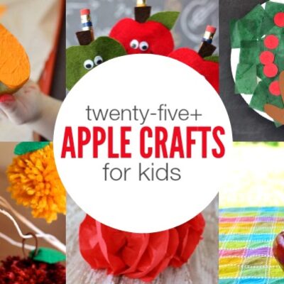 Apple Crafts for Kids | anightowlblog.com