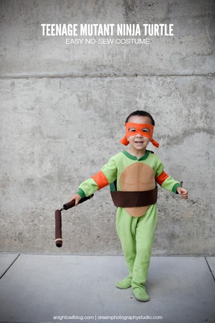 Easy Teenage Mutant Ninja Turtle Costume - A Night Owl Blog