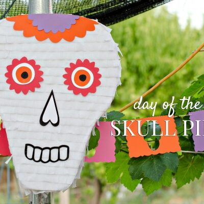 Day of the Dead Skull Pinata | anightowlblog.com