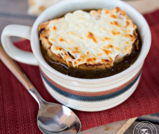 Crock Pot French Onion Soup | anightowlblog.com