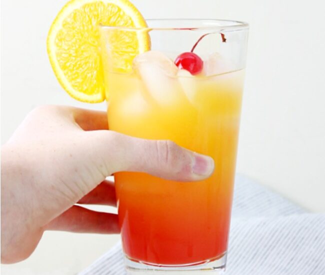 Add this Limoncello Sunrise to your weekend brunch menu! It's a great alternative to Mimosas or a Bloody Mary.