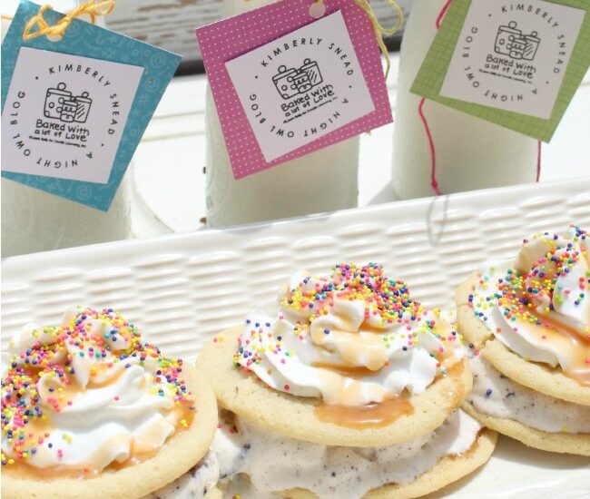 Homemade Ice Cream Cookie Cakes