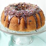 This Melted Ice Cream Bundt Cake is perfect for summer potlucks and get-togethers! When you show up with this fun cake, people will want to devour dessert first!
