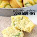 These Jalapeño Cheddar Corn Muffins are a great way to jazz up dinner! They come together in no time and are a great accompaniment to any meal!