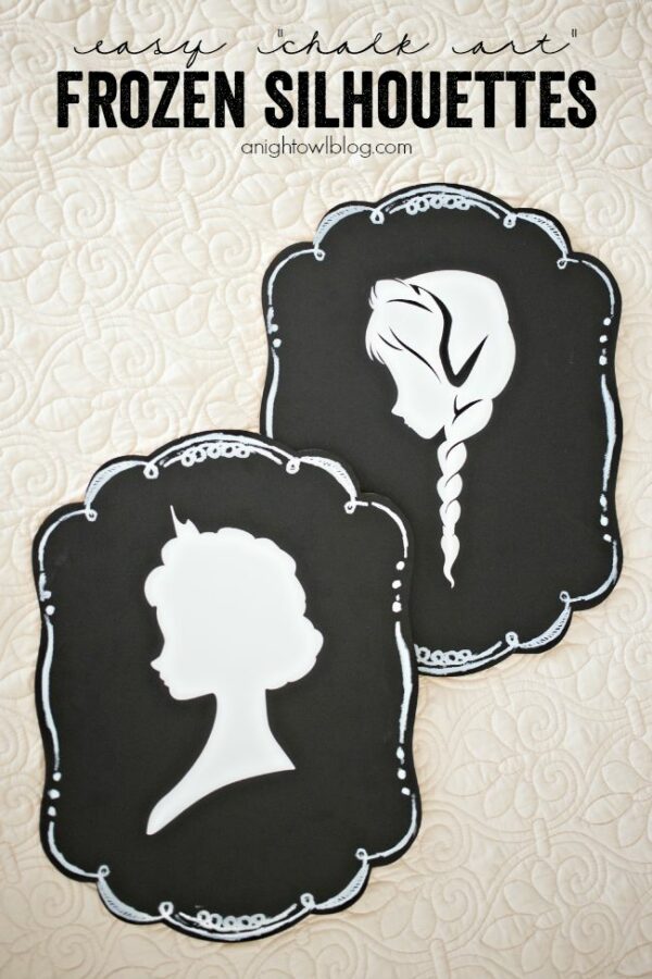 Easy Frozen Silhouettes - A Night Owl Blog