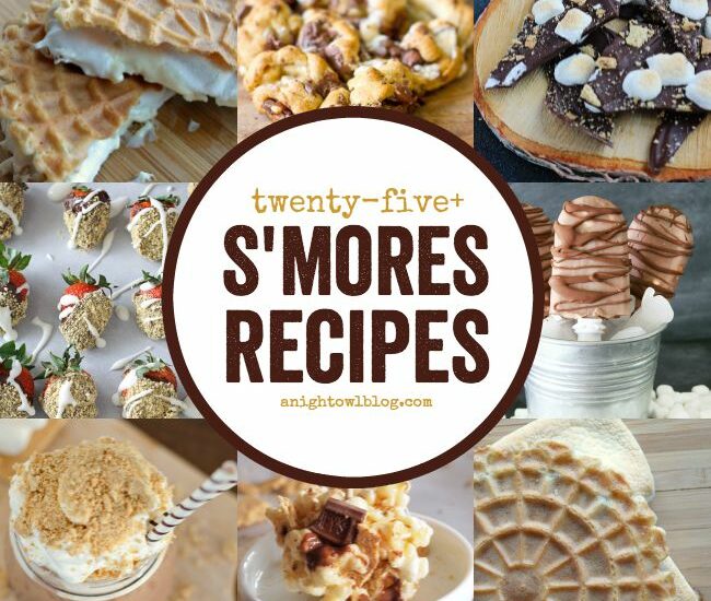 More than 25 DELICIOUS S'mores Recipes just in time for National S'mores Day! It's always a good day for a s'more! YUM!