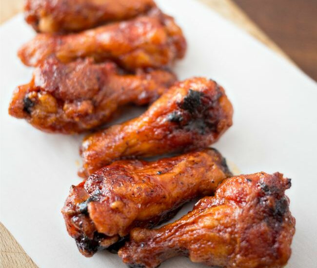 These Crispy Baked Honey BBQ Wings are easy to make and perfect for game day!