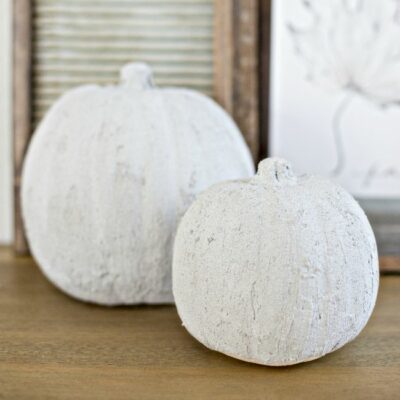 What a great hack! Create DIY Easy Concrete Pumpkins at home in just minutes - perfect for rustic or neutral fall decor!