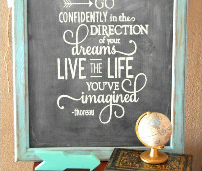 Not a chalkboard artist? Fake it with this fun and Easy Chalk Art Hack!