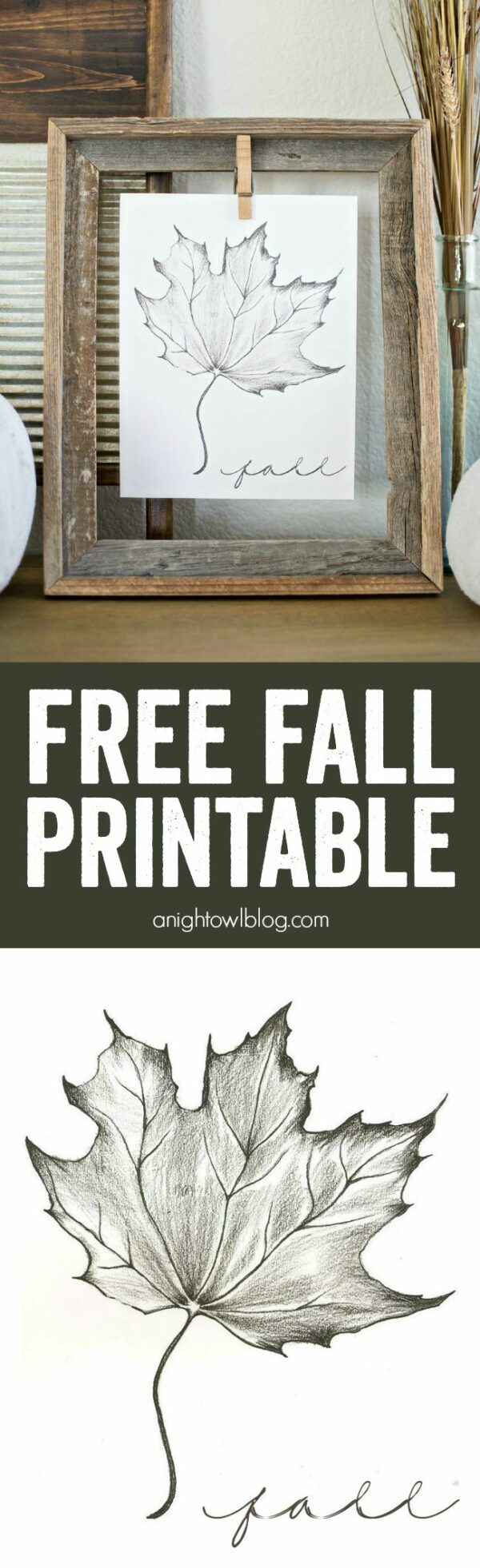 Free Fall Printable - A Night Owl Blog