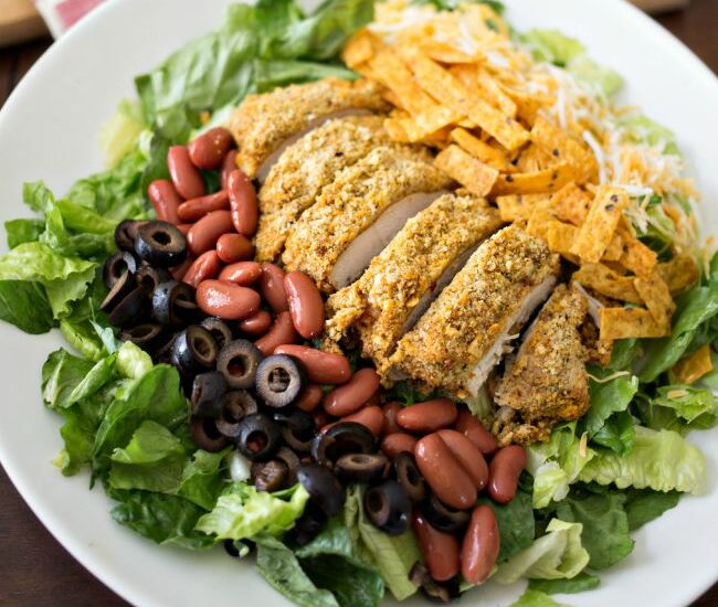 Southwest Tortilla Salad - a delicious, easy and filling salad you can make at home!