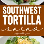 Southwest Tortilla Salad - a delicious, easy and filling salad you can make at home!