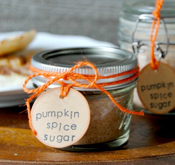 Pumpkin Spice Sugar is the taste of Fall! Sprinkle it on toast, stir it in coffee or tea, add it to syrup, cookie batter and more!
