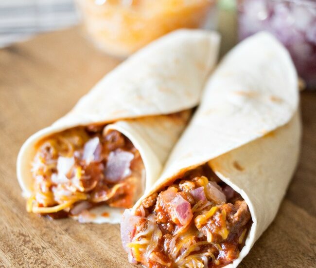Easy Manwich Burritos are a quick and easy way to spice up dinner time!