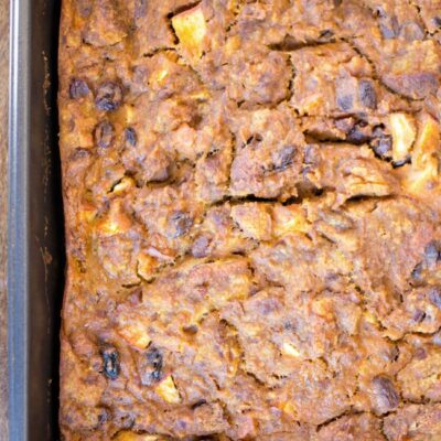 This Easy Pumpkin Bread Pudding is the perfect make-ahead fall breakfast!