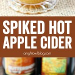 This Spiked Hot Apple Cider is the perfect (adult-only) way to warm up on these cooler fall evenings! You'll wish it could be fall all year long!