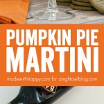 Pumpkin Pie Martini - a fun and festive cocktail with you that will be a hit throughout the season!