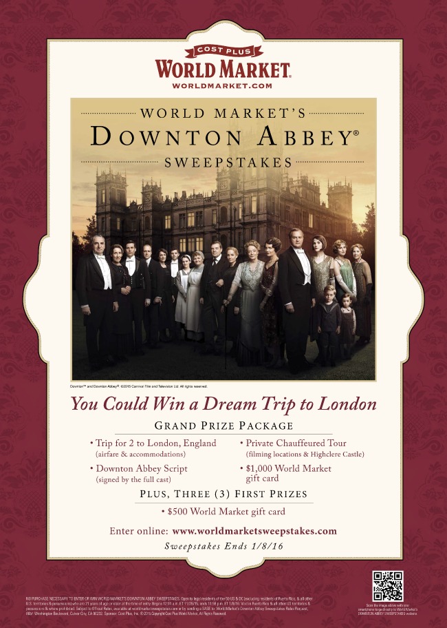 World Market's Downton Abbey Sweepstakes