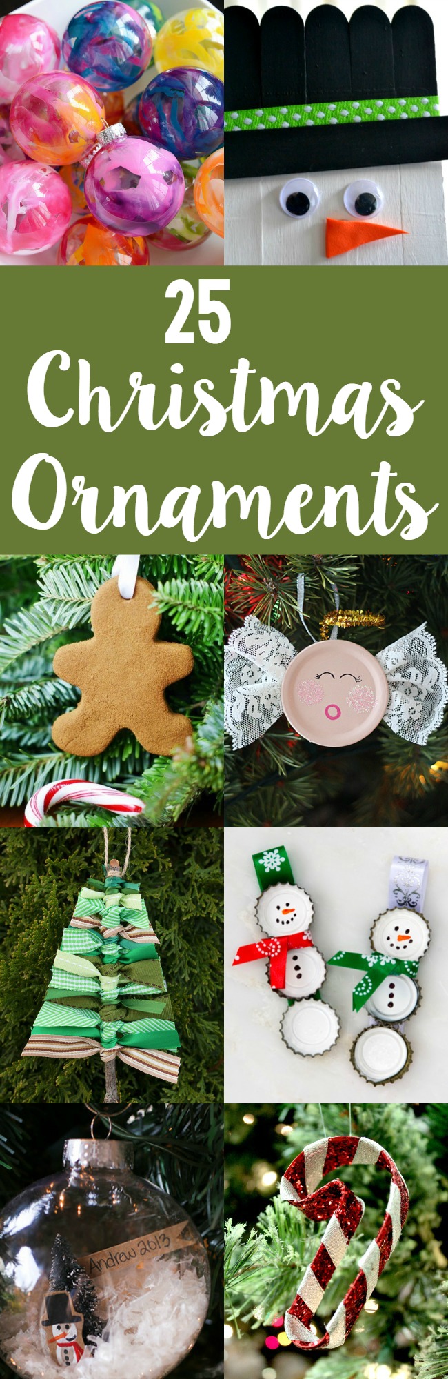 25 homemade Christmas ornaments - A Night Owl Blog