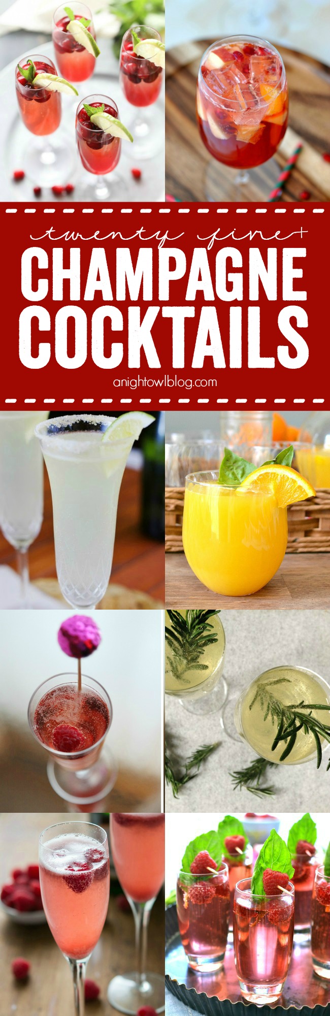 So many great Champagne Cocktails, perfect for New Years!