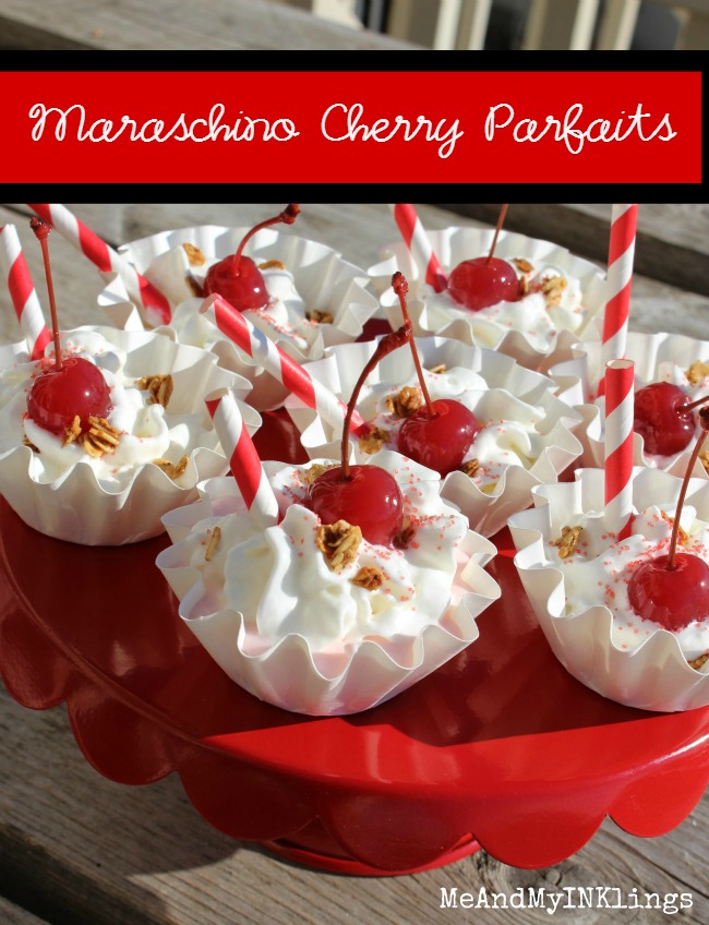 These Very Cherry Parfaits are incredibly easy to make and super yummy! They are a great for breakfast, an after school snack or a holiday treat. 