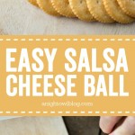 This Easy Salsa Cheese Ball is so delicious! The perfect appetizer for parties or a game day snack!