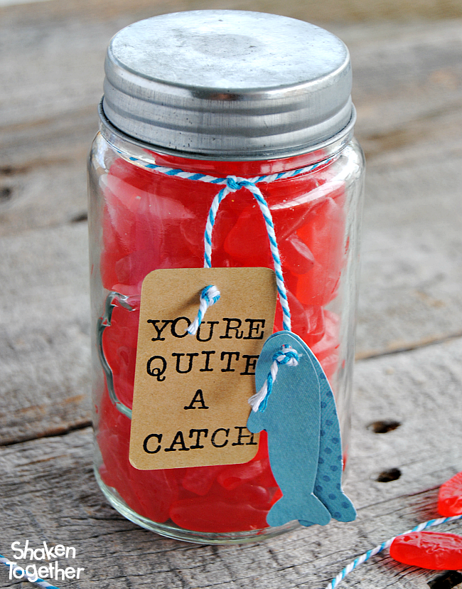 Let your guy know that he is quite a catch with this easy Swedish Fish Valentine's Gift for Guys!