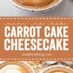With a hint of delicious carrot cake in a sweet little treat, this Mini No-Bake Carrot Cake Cheesecake recipe is perfect for Easter!