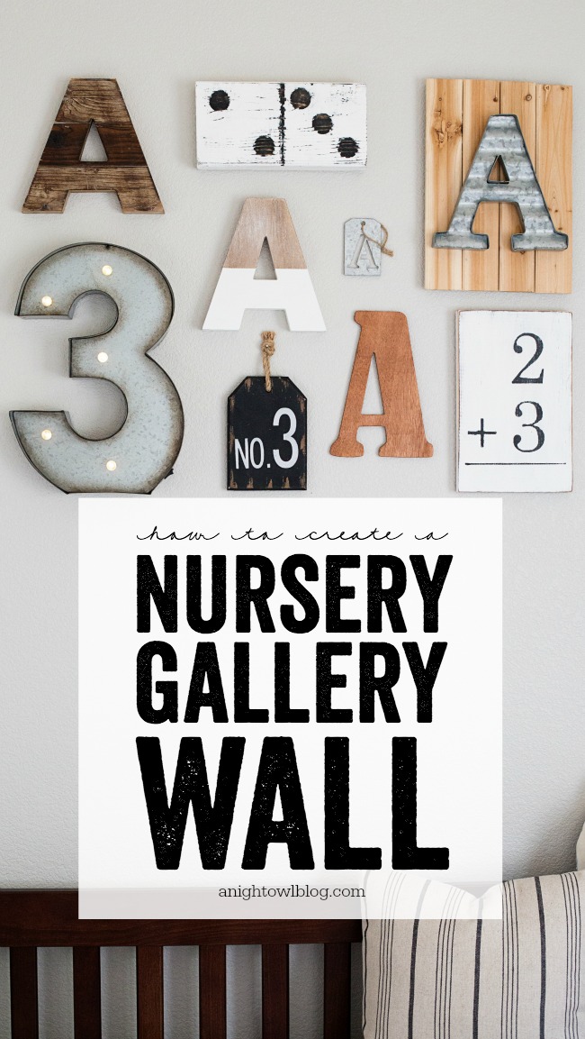Tips on how to create a personalized Nursery Gallery Wall!