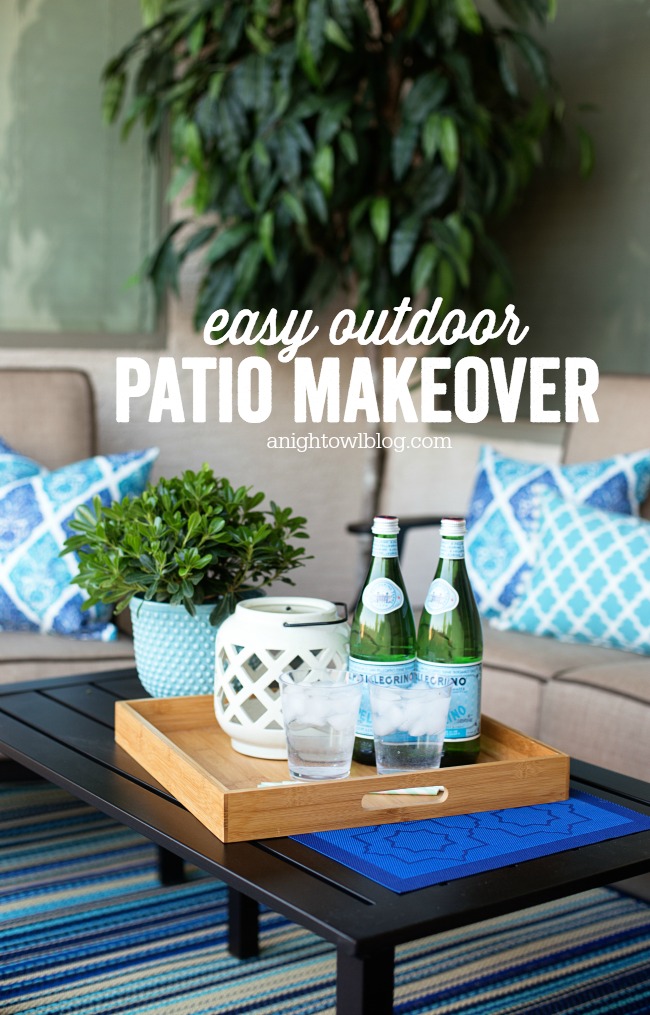 Update your outdoor space with these Easy Outdoor Patio Makeover tips!