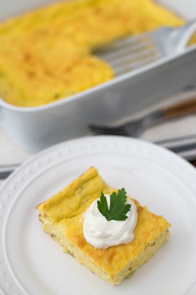This Chile Egg Puff Casserole is easy, delicious and perfect for brunch!