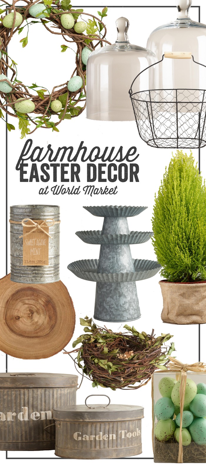 Beautiful Farmhouse Easter Decor. Get the look at Cost Plus World Market.