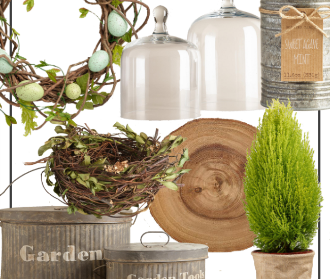 Beautiful Farmhouse Easter Decor. Get the look at Cost Plus World Market.