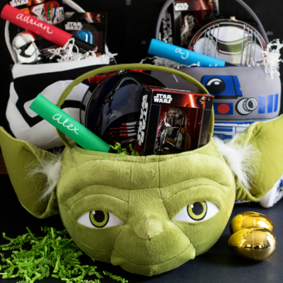Put together Star Wars Easter Baskets this Easter for your little padawans!