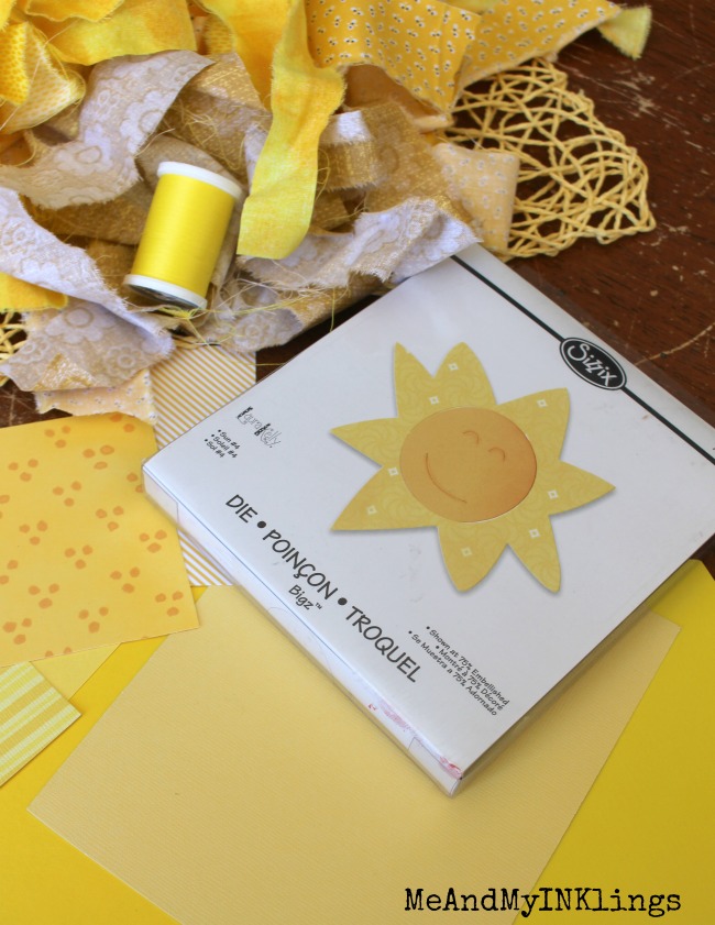 Perfect for summer parties, You Are My Sunshine Party Decorations are fun, festive and easy to put together with Sizzix dies.
