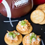 These RITZ Buffalo Chicken Bites are delicious and easy to whip up! Perfect for game day!